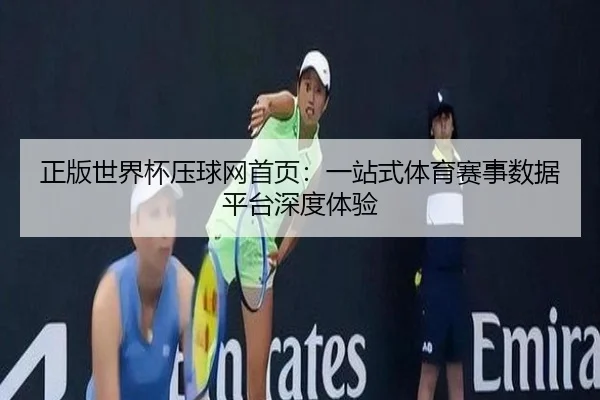 正版世界杯压球网首页：一站式体育赛事数据平台深度体验